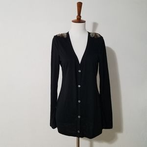 David Khan Jeanswear Black Cardigan